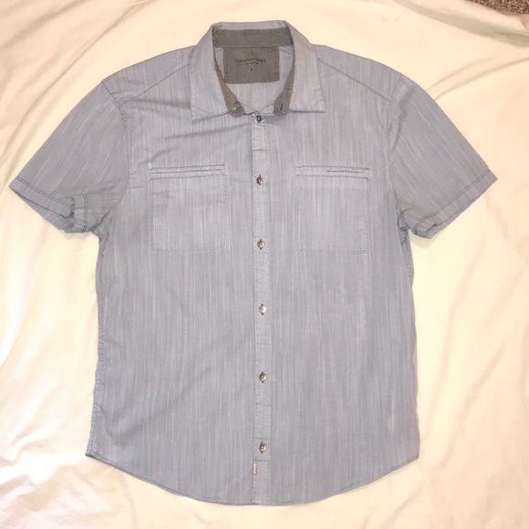 Calvin Klein Jeans Other - Calvin Klein Men’s ss Sky Blue Button Shirt Medium